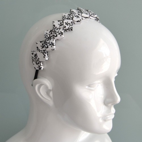Diadema Loto inspiración floral papel reciclado | Strambótica