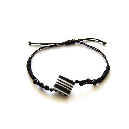 Pulsera Compás artesanal papel reciclado | Strambótica
