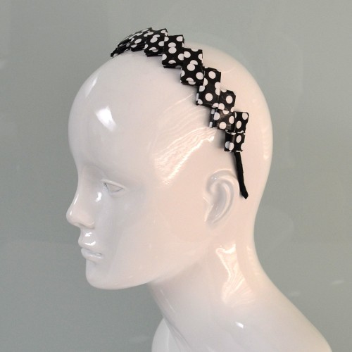 Fun Polka Dot Headband Made from Recycled Paper | Strambótica