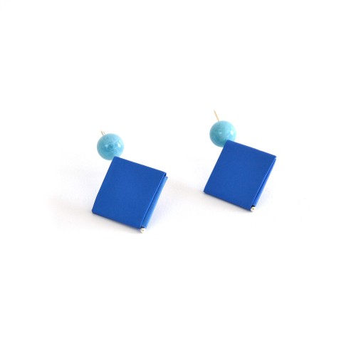 Pendiente Largo Azul