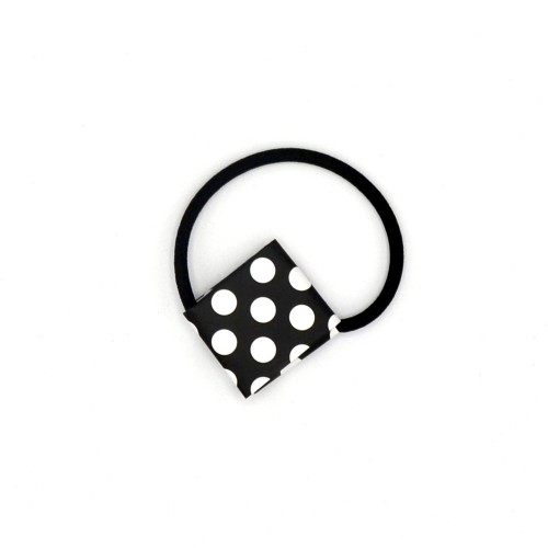 Handcrafted Polka Dot Hair Tie Made from Recycled Paper | Strambótica