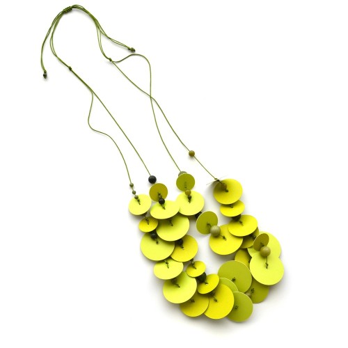 Green Water Lily Necklace – Recycled Paper Crafts | Strambótica