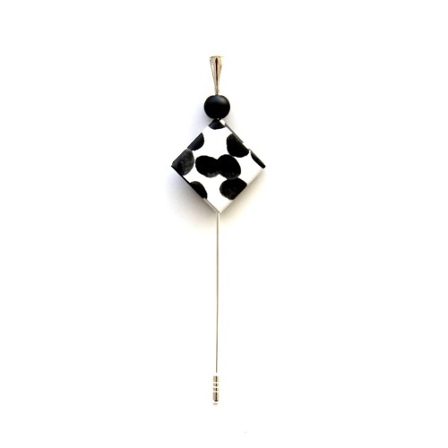 Broche Cleta artesano papel reciclado | Strambótica