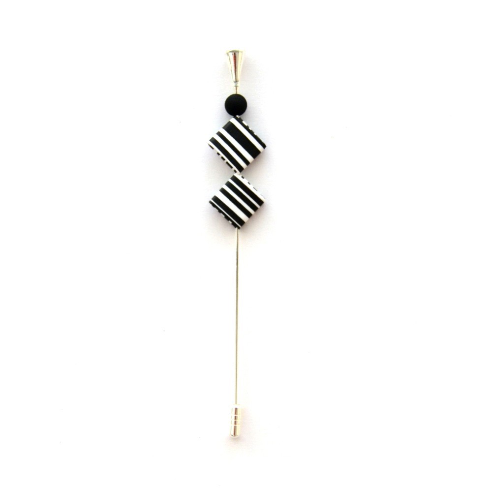 Broche Dúo Compás – Elegancia artesana hecha a mano | Strambótica