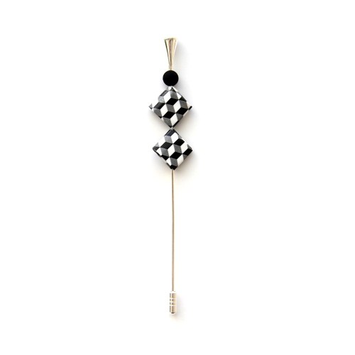 Dúo Dado Brooch – Handcrafted Geometry for Your Everyday Life | Strambótica