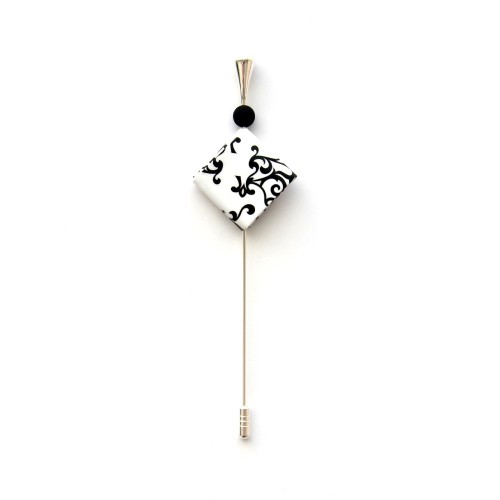 Lotus Brooch: Designer Jewelry Made from Recycled Paper | Strambótica