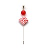 Tiny Love Brooch: Romantic Designer Jewelry | Strambótica