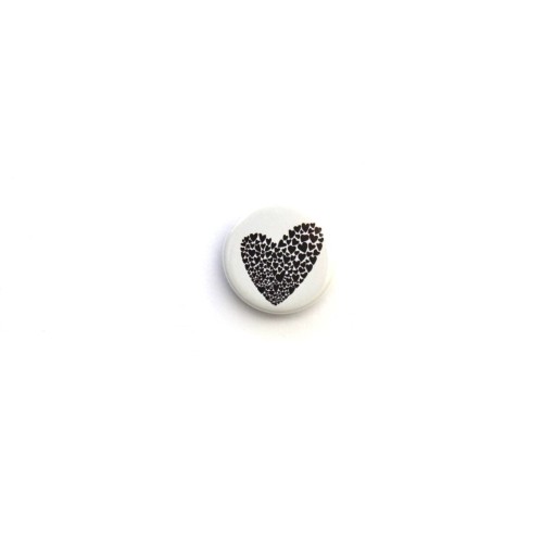Chapa Corazones romántica papel reciclado | Strambótica