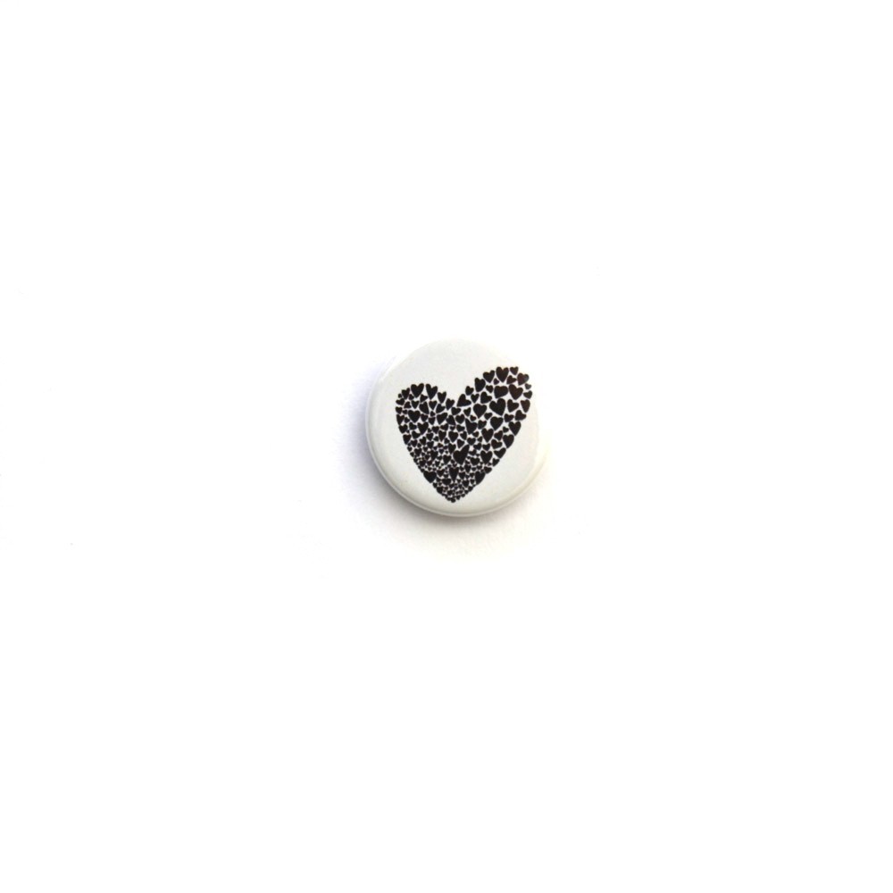 Chapa Corazones romántica papel reciclado | Strambótica