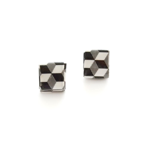 Handcrafted Recycled Paper "Dado" Earrings  | Strambótica