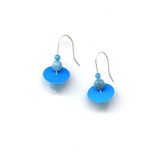 Blue Water Lily Earrings – Like the Sky in a Breath | Strambótica