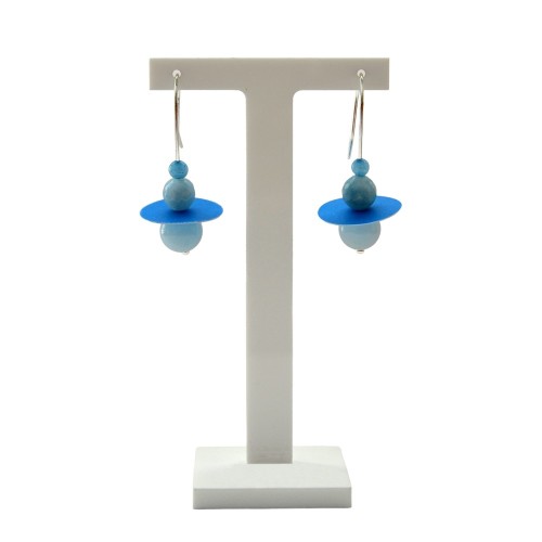 Blue Water Lily Earrings – Like the Sky in a Breath | Strambótica