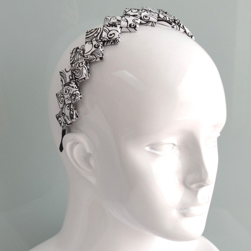 Handcrafted Serendipia Headband Made from Recycled Paper | Strambótica