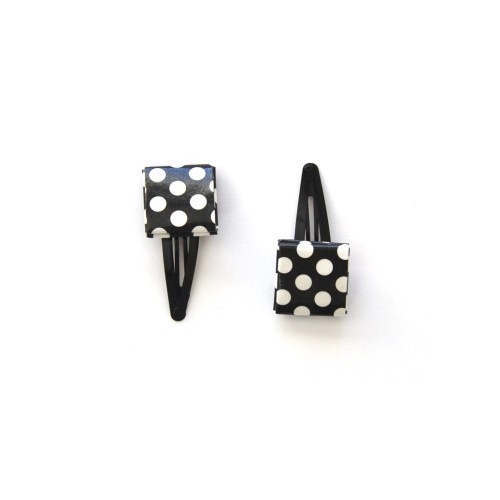 Handcrafted Polka Dot Hair Clip, Recycled Paper, 2-Pack | Strambótica