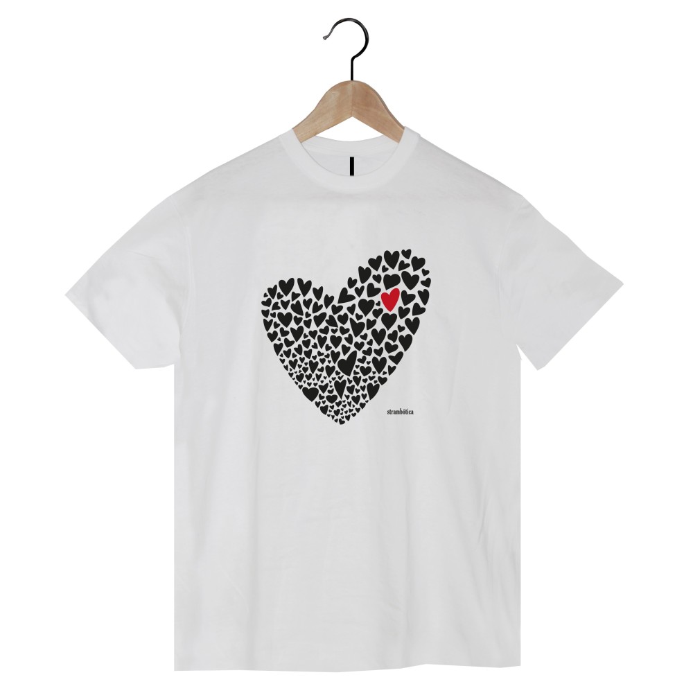 Camiseta Love Hombre – Mensaje Love en algodón orgánico | Strambótica