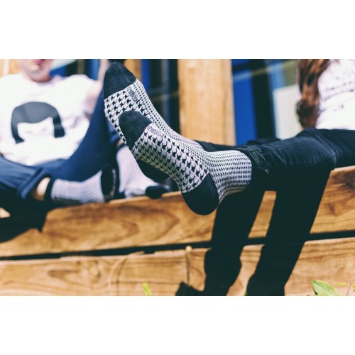 Houndstooth Socks, Organic Cotton | Strambótica