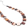 Collar Largo Tierra – Colores tierra, artesanía pura | Strambótica