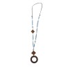 Cacao-Azul Glasses Necklace – Handcrafted and Sustainable | Strambótica
