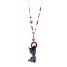 Red Glasses Necklace – Sustainable Handcrafted from Recycled Paper | Strambótica
