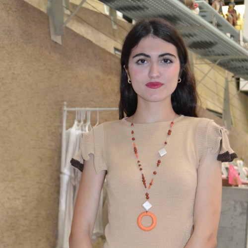 Mandarina Glasses Necklace – Eco-Friendly, Handmade in Spain | Strambótica