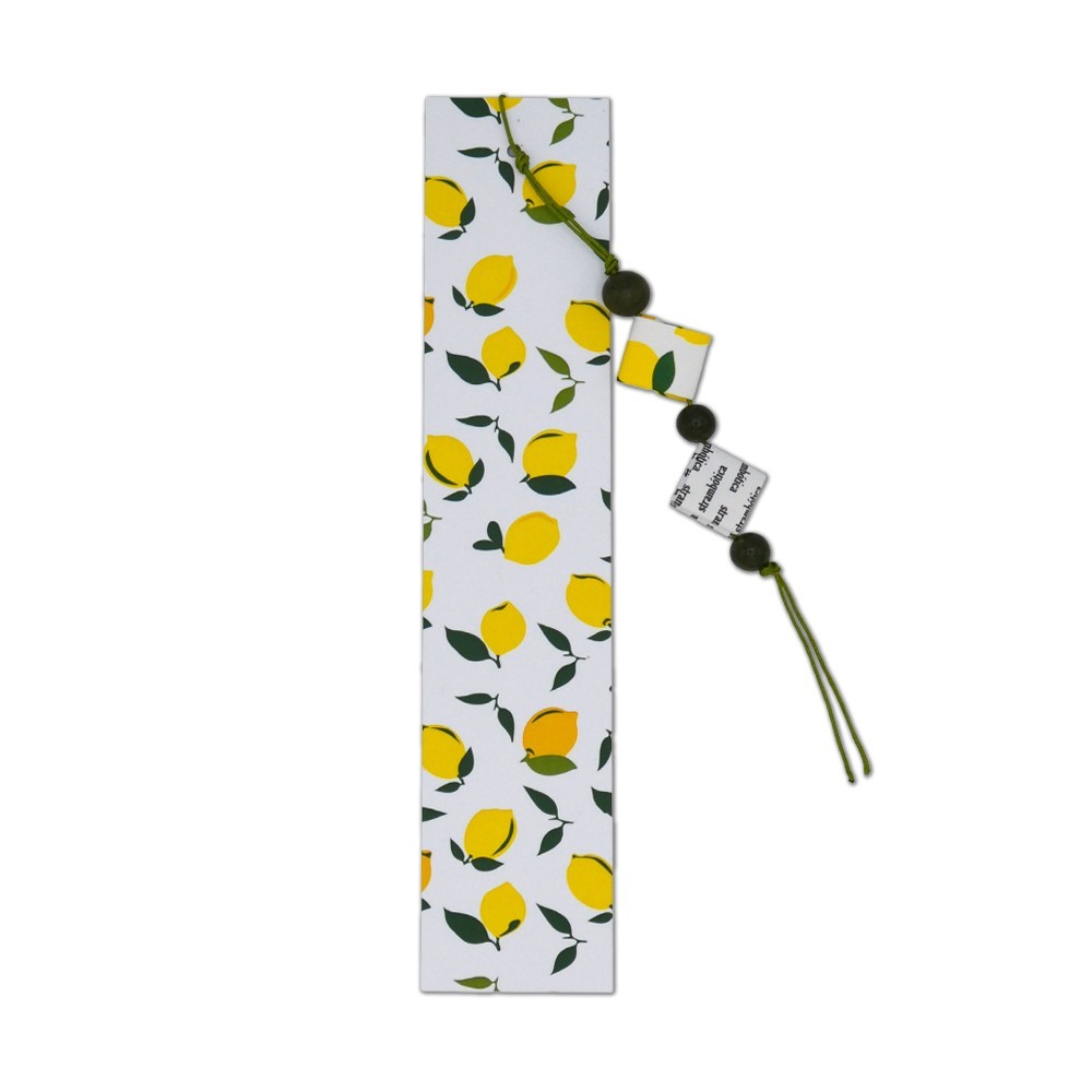 Handmade Lemon Bookmarks Made from Recycled Paper | Strambótica