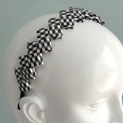 Recycled Paper Geometric Headband | Strambótica