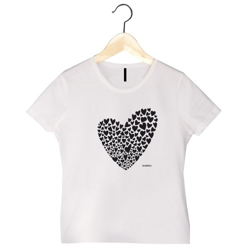 Camiseta Valentina – Algodón orgánico, vegana y diseño romántico | Strambótica