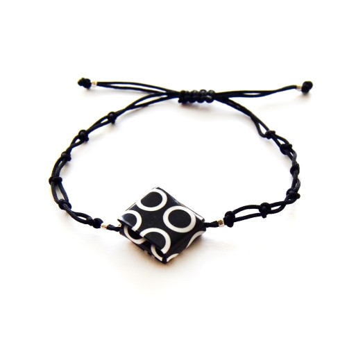Pulsera Lyva minimalista papel reciclado | Strambótica