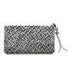Clutch Duna – Blanco y negro en papel reciclado | Strambótica
