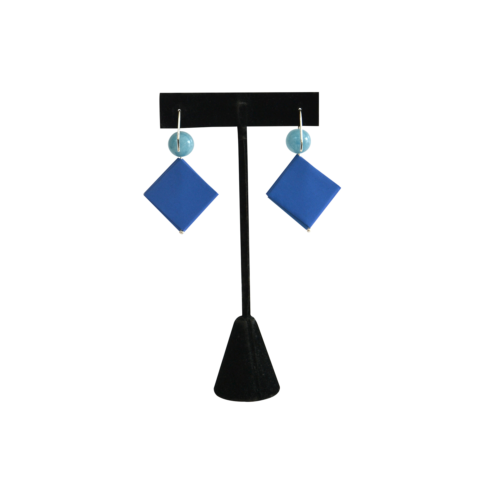 Pendiente Largo Azul 3